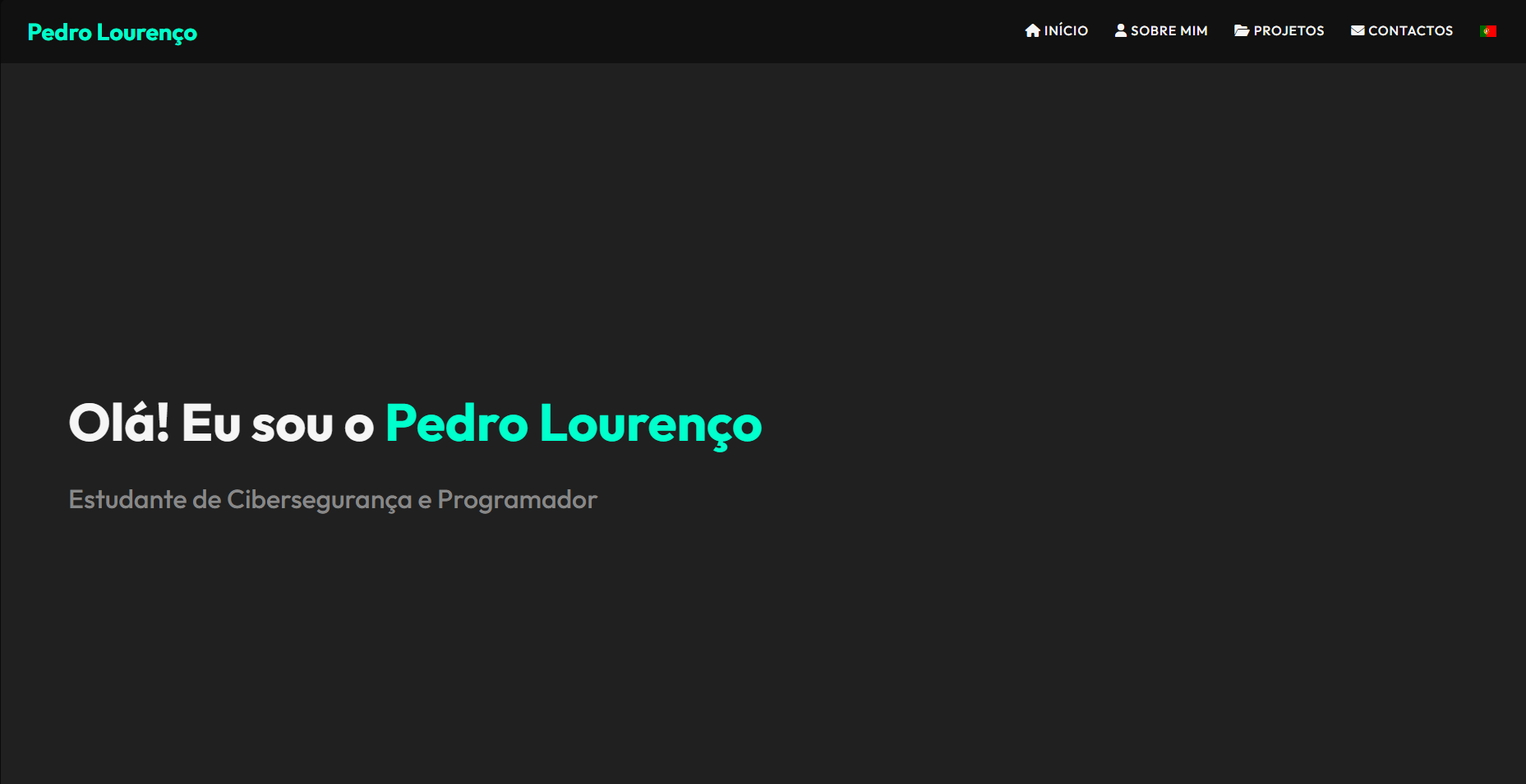Versão 1.0 do portfólio — início da jornada